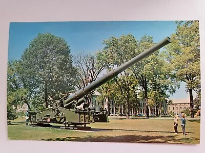 Postcard Atomic Cannon Memorial Field Rock Island Arsenal Illinois • $4.99