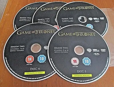 Game Of Thrones: The Complete Second Season DVD (2013) Lena Headey Cert 18  • £2.75