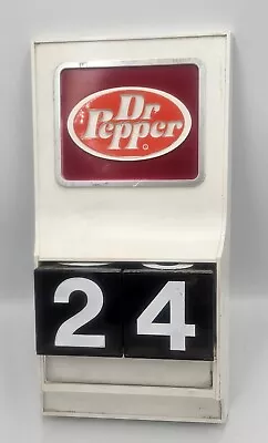 Vintage DR PEPPER Soda Plastic Wall Display Advertising Calendar • $39.99