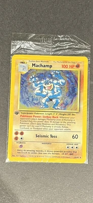 £85 • Buy Machamp Pokemon Card SEALED Base Set 8/102 Holo 1st Edition Holo Rare