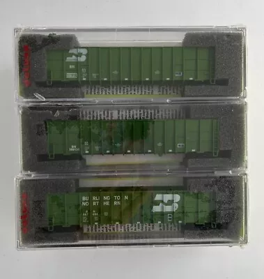 Set Of 6 N Scale Deluxe Innovations Burlington Northern 100T Wood Chip Car NOS • $75