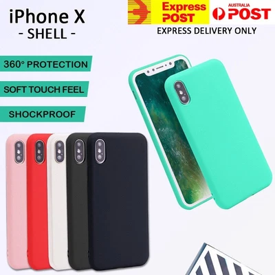 $3.99 • Buy Apple IPhone X Xs Case Genuine Ultra Thin Fit Slim Soft Gel Silicone Case Cover