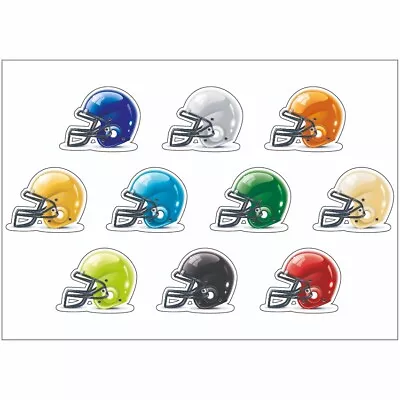 £2.99 • Buy Helmets Crash Sticker Sheet Decal Had Hard Wall Self Adhesive Vinyl A4 PS0266
