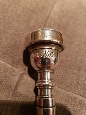 Vincent Bach Corp. 1-1/4C Trumpet Mouthpiece - Rare *Star* Stamp On Rim Vintage • $219