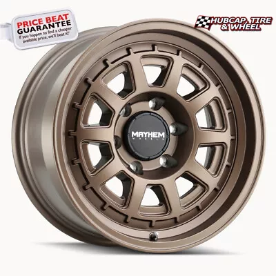 Mayhem Voyager 8303 Dark Bronze - 17X8 - 5X120 BP 38 MM Offset (1 Wheel) • $220.99