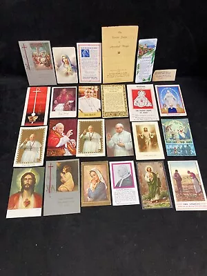 Vintage Holy Bible Assorted Prayer Cards Lot Of 24 1940-1978 • $19.99