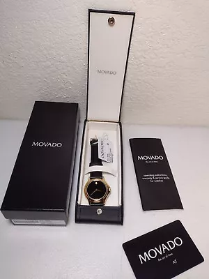 MOVADO Museum Quartz Black Dial Men's Watch Item #0690301 With Original Box  • $199.99