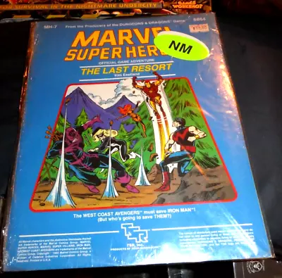 Marvel Super Heroes The Last Resort Tsr Official Game Adventure  Map New Sealed • $39.99