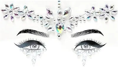  Face Gems Glitter Festival Body Adhesive Jewel Tattoo Rave Party Make Sticker  • £3.99