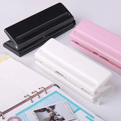 Adjustable 6-Hole Desktop Punch Puncher For A4 A5 A6 B7 Dairy T8E7 • $27.49
