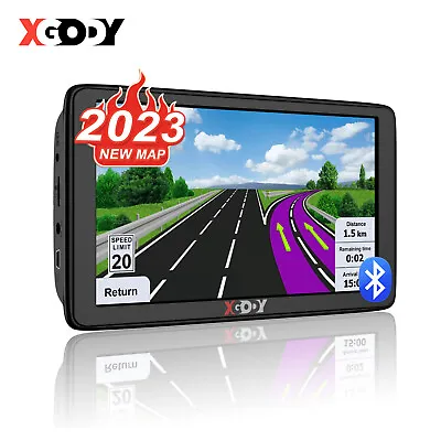XGODY GPS SAT NAV (7 INCH) AV-IN UK EUROPE EDITION 2023 (FREE Lifetime Updates) • £41.69