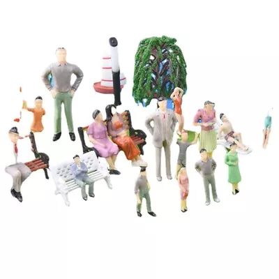 5PC DIY Sitting Figures Scale 1:25-300 Model Figures People Track Painted Gift • $14.94