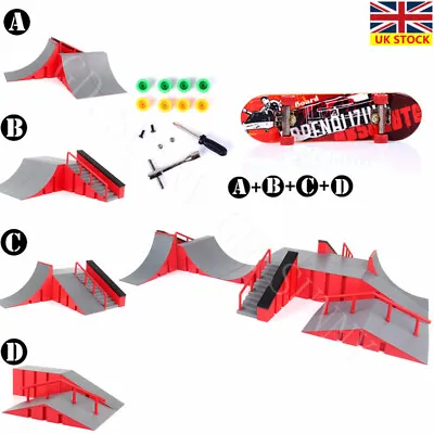 £19.95 • Buy Skate Park Ramp Kit Tech Deck Mini Fingerboard Finger Board Ultimate Park Gifts