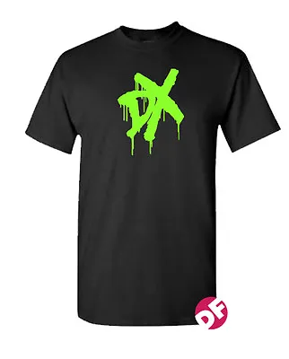 DX T Shirt Wrestling D Generation X Men And Childs Fluorescent Green Graphic • £12.99
