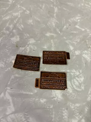 3 Butte Montana Copper Thin Embossed Souvenir Stickers Home Of Copper Giant • $4.50