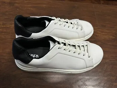 $25 • Buy Zara Men White Sneaker Size 43 /  US 10