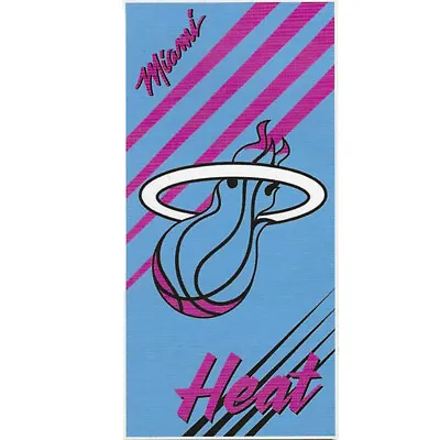 NBA Miami Heat Velour Beach Shower Towel 28x58 Sports Basketball Sunny Days  • $19.96