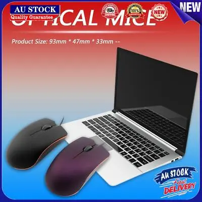 $8.09 • Buy USB Wired Optical Mouse For Desktop Laptop Computer PC 3 Buttons Ergonomics Mice