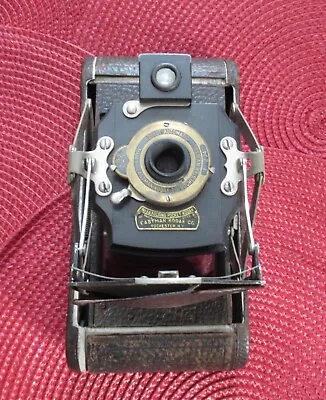 Vintage Kodak No 1-A Folding Pocket Camera With Red Bellows Untested • $46