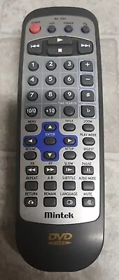 Genuine Mintek RC-320 Remote Control For DVD Player DVD-2110 NO BATTERIES • $7.95