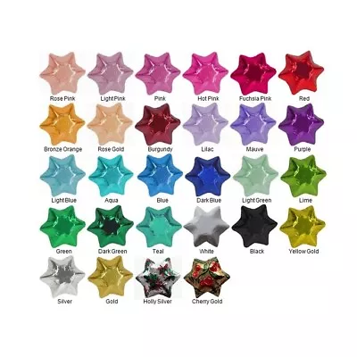 100 Chocolate Stars-Choice Of Colours-Made With Cadbury Chocolate-Bulk Discount • $26