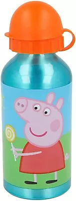 Peppa Pig Aluminium Drinks Bottle Blue 400ml • $13.29