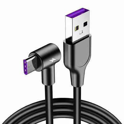 £3.65 • Buy 5A Type C USB C 3.1 Fast Charging Charger Cable 90 Degree Right Angle UK