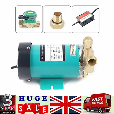 Domestic Hot Water Booster Mains Pressure Shower Home Pump Electric Boost 120W • £57.95