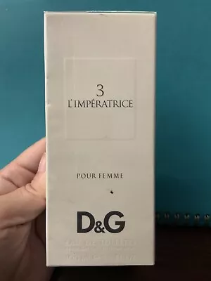 Dolce&Gabbana 3 L’IMPERATRICE Eau De Toilette NEW IN BOX Still In Cellophane • $75