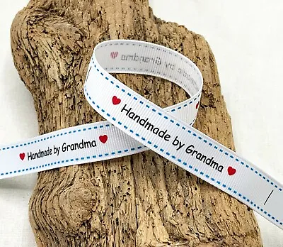 Sew In Labels Handmade By Grandma Craft Gift Wrap Love 10 Fabric Labels P/metre • £1.25