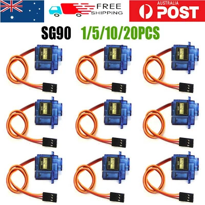 $12.89 • Buy SG90 9G Micro Servo Motor Kit For RC Robot Arm/Hand/Control With Cable Arduino 