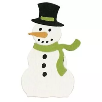 QuicKutz Snowman Snow Christmas Cutting Die - 2 Die Set - 2 X 2  - 0213 • £4.25