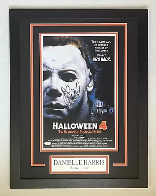 Danielle Harris Autograph Signed HALLOWEEN 4 12x18 Movie Poster Framed Display • $150