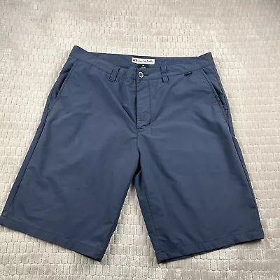 Travis Mathew Chino Shorts Mens 34 Navy Blue Stretch Golf Casual *Marks On Front • $14.99