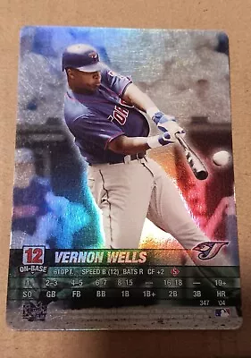 2004 MLB Showdown #347 Vernon Wells FOIL Refractor Toronto Blue Jays • $5