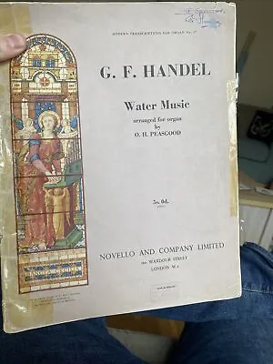 Handel Water Music Arranged For Organ • £4