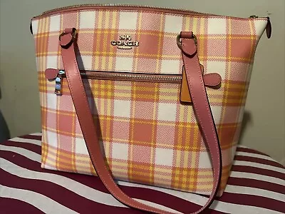 Authentic Coach Garden Of Plaid Gallery Tote Brand New With Tags • $219