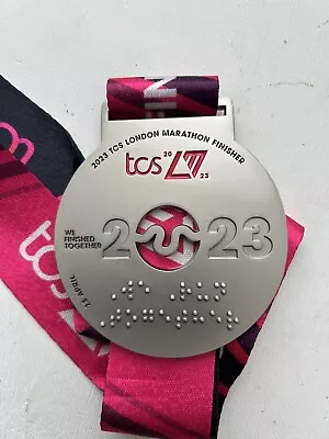 New TCS London Marathon Finishers Medal 2023 In Silver Colour With Pouch WMM • £150