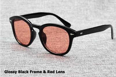 Mens Sunglasses Johnny Depp Robert Downey Tinted Blue Lens Retro Classic Fashion • $10.99