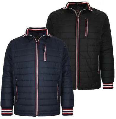 Mens Padded Puffer Smart Classic Performance Jacket Coat 4 Zip Pockets M-3XL • £19.79
