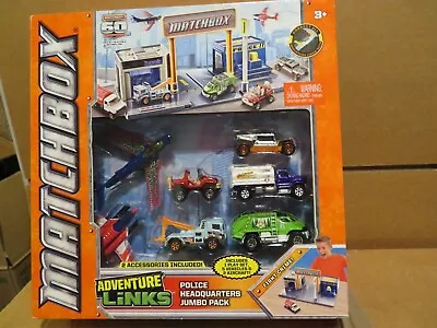 Matchbox Adventure Links Police Headquarters Jumbo Pack 2012 MISB • $30