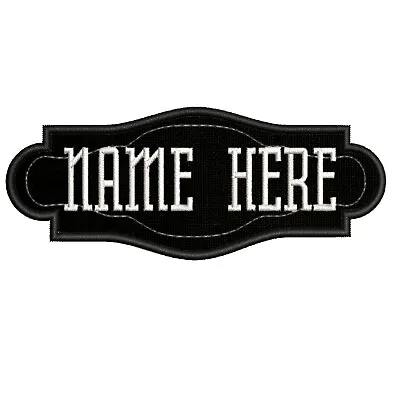 Custom Embroidered Name Tag Iron-On Patch Motorcycle Biker Patches 6.5  Wide • $5.87