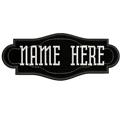 Custom Embroidered Name Tag Sew On Patch Motorcycle Biker Patches 4  X 1.5  (B) • $4.95