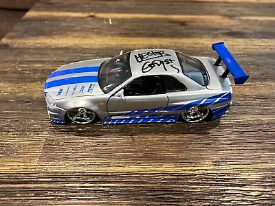 Fast And Furious 1/24 Diecast Nissan Skyline GT R R34 Signed By Hector • $99