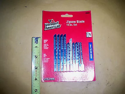 10 JIG SAW BLADES U SHANK  VERMONT AMERICAN FREE SHIPPING   NEW 30039 Jigsaw • $9.99