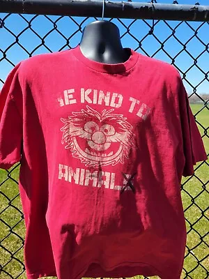 The Muppets Be Kind To Animal Red T-shirt XL • $30