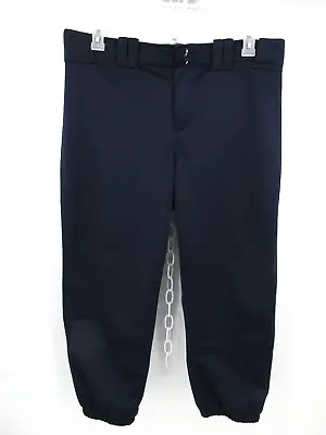 MIZUNO PERFORMANCE NAVY BLUE PADDED SOFTBALL PANTS Women's Size XL • $11.99