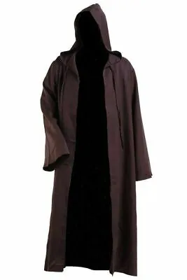 Star Wars Kenobi Robe Jedi TUNIC Cloak Hooded Cosplay Costume Outfit • $30.59