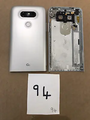 Genuine Lg G5 H850 Rear Back Chassis Battery Cover Housing/silver/grade A • £4