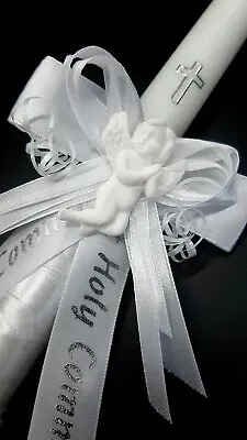 £13 • Buy First Holy Communion Candle 35 Cm Long Christening Gift Baptism Ceremony Angel